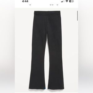 old navy black flare leggings, black, women’s large tall.